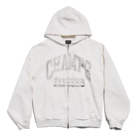 Champs-elysees hettegenser med full glidelås, normal passform «White» 803264TRVM99016