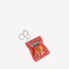 Charm/nøkkelring «chips» i rødt
