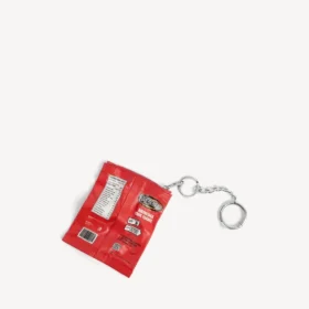 Charm/nøkkelring «chips» i rødt