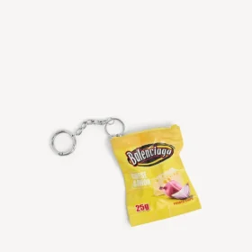 Charm/nøkkelring med chips  i gult