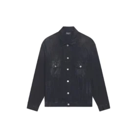 Cities Paris oversized Denim Jakke «Washed Black White» 690198TBP479034