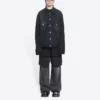 Cities Paris oversized Denim Jakke «Washed Black White» 690198TBP479034
