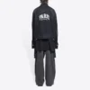 Cities Paris oversized Denim Jakke «Washed Black White» 690198TBP479034