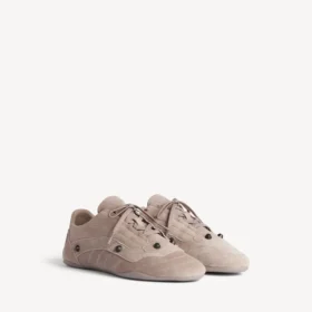 City-sneaker for kvinner i sesam