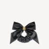 Clemence XL-scrunchie for kvinner i svart/gull