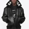 Cocoon skinnjakke i aviator-stil «Black» 646456TKS311069