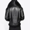 Cocoon skinnjakke i aviator-stil «Black» 646456TKS311069