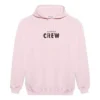 Crew-genser med alfabet-trykk, rosa 578135TIV751900
