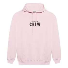 Crew-genser med alfabet-trykk, rosa 578135TIV751900