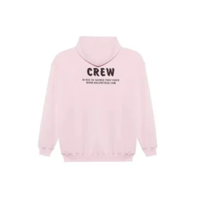 Crew-genser med alfabet-trykk, rosa 578135TIV751900