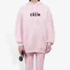 Crew-genser med alfabet-trykk, rosa 578135TIV751900