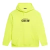 Crew-genser med bokstavtrykk, herre, gul 600583TIV757072