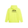 Crew-genser med bokstavtrykk, herre, gul 600583TIV757072
