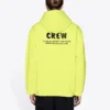Crew-genser med bokstavtrykk, herre, gul 600583TIV757072