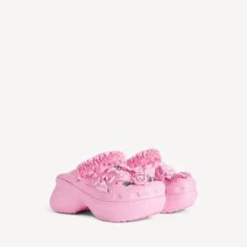 Crocs™-mule for kvinner med Jibbitz™ i lysrosa