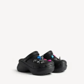 Crocs™-mule for kvinner med Jibbitz™ i svart
