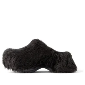 Crocs Mules «Black Fake Fur on Rubber» 720762W0FOU1000