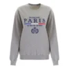 Crown ensfarget pullover-hettegenser med alfabetlogo, grå 578132TGV681300