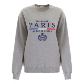 Crown ensfarget pullover-hettegenser med alfabetlogo, grå 578132TGV681300 Crown ensfarget pullover-hettegenser med alfabetlogo, grå 578132TGV681300