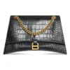 Crush Crocodile Medium Chain Bag «Black» 716393210IX1000