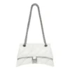 Crush liten kjedeveske, vattert «Optic White» 716351210J09001