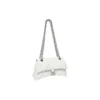 Crush liten kjedeveske, vattert «Optic White» 716351210J09001