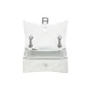 Crush liten kjedeveske, vattert «Optic White» 716351210J09001