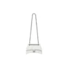Crush liten kjedeveske, vattert «Optic White» 716351210J09001
