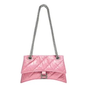 Crush liten kjedeveske, vattert «Pink» 716351210J05812