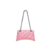 Crush liten kjedeveske, vattert «Pink» 716351210J05812