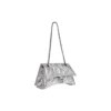 Crush liten kjedeveske, vattert «Silver» 716351210IW8110