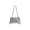 Crush liten kjedeveske, vattert «Silver» 716351210IW8110