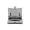 Crush liten kjedeveske, vattert «Silver» 716351210IW8110