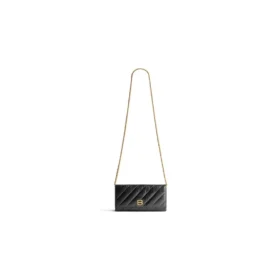 Crush lommebok med kjede, vattert «Black» 781723210J11000