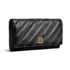 Crush lommebok med kjede, vattert «Black» 781723210J11000