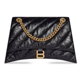 Crush medium kjedeveske, vattert «Black» 716393210J11000