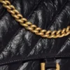 Crush medium kjedeveske, vattert «Black» 716393210J11000