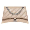 Crush medium kjedeveske, vattert «Light Brown» 716393210J02906