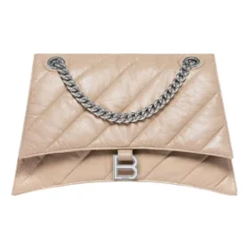 Crush medium kjedeveske, vattert «Light Brown» 716393210J02906