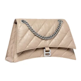 Crush medium kjedeveske, vattert «Light Brown» 716393210J02906