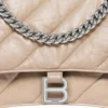 Crush medium kjedeveske, vattert «Light Brown» 716393210J02906
