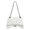 Crush medium kjedeveske, vattert «Optic White» 716393210J09001