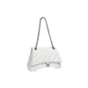 Crush medium kjedeveske, vattert «Optic White» 716393210J09001