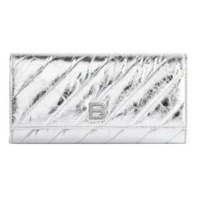 Crush Wallet On Chain Metallized Quilted «Silver» 781723210IW8110