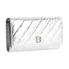 Crush Wallet On Chain Metallized Quilted «Silver» 781723210IW8110