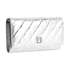 Crush Wallet On Chain Metallized Quilted «Silver» 781723210IW8110