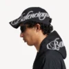 Cursive-cap for menn i vasket svart