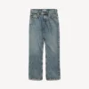 Damejeans med normal passform i skitten vintageblå