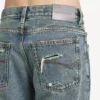 Damejeans med normal passform i skitten vintageblå