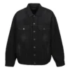 Denimjakke med gaffatape og Political Campaign «Black» 724651TNW111700